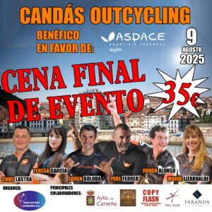 Cena final evento sábado - Candás Outcycling 2025