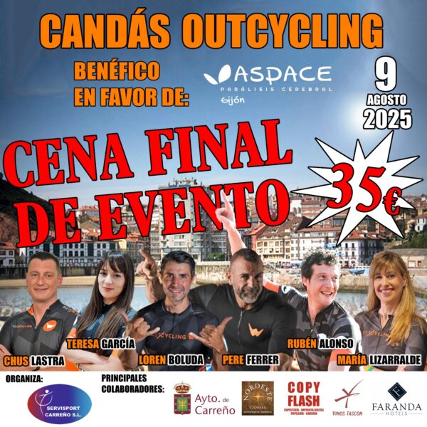 Cena final evento sábado - Candás Outcycling 2025